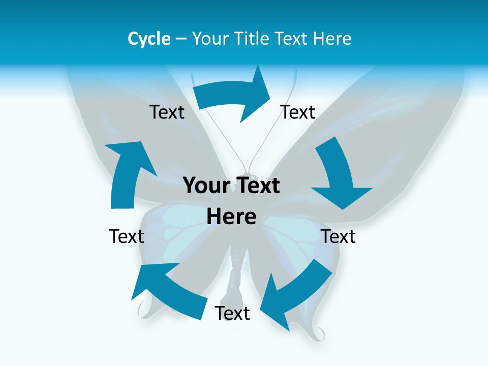 Round Insect Yellow PowerPoint Template