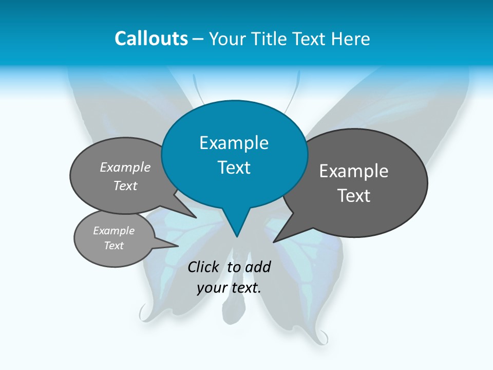 Round Insect Yellow PowerPoint Template