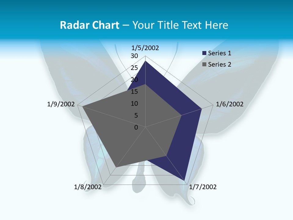 Round Insect Yellow PowerPoint Template