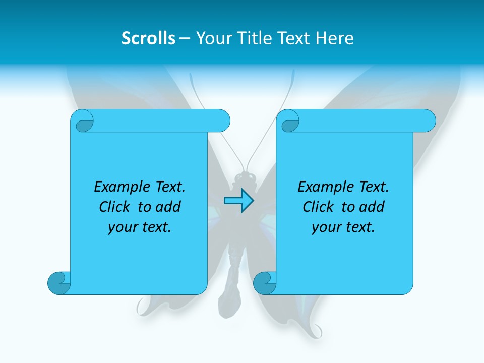 Round Insect Yellow PowerPoint Template
