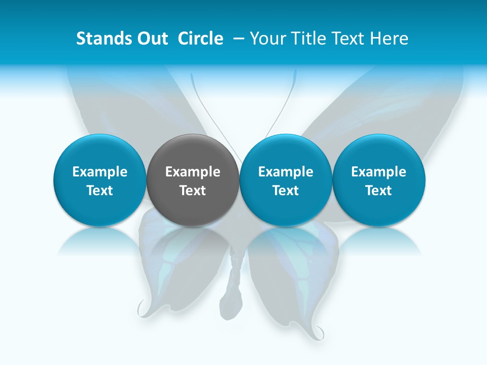 Round Insect Yellow PowerPoint Template