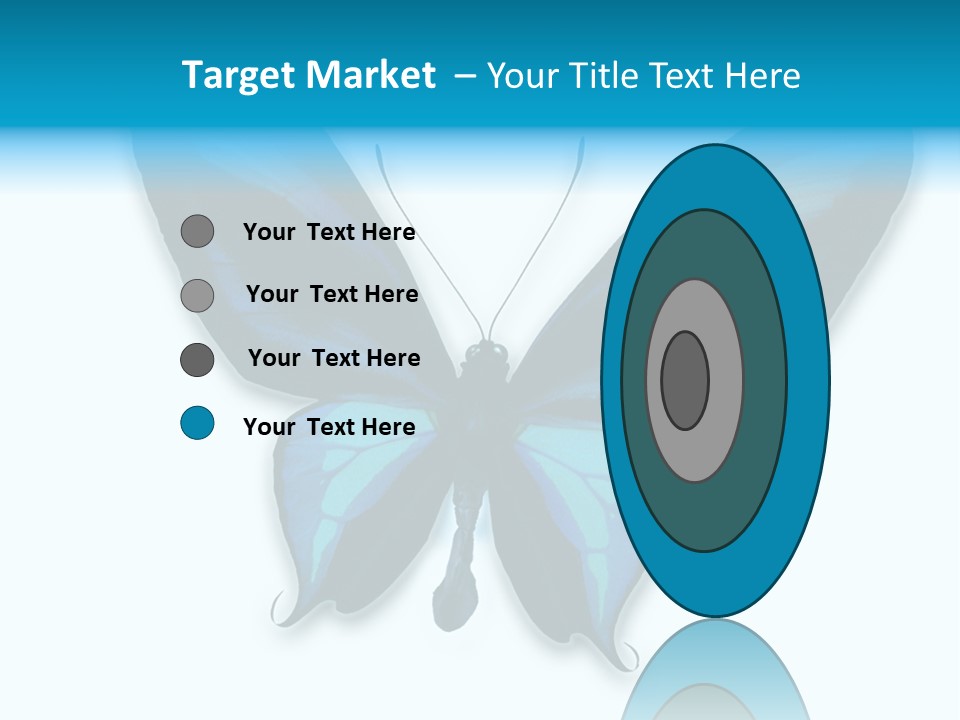 Round Insect Yellow PowerPoint Template