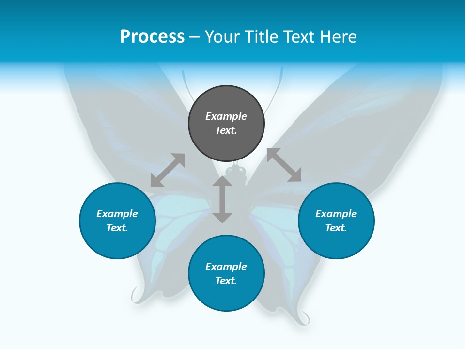 Round Insect Yellow PowerPoint Template