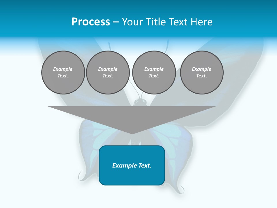 Round Insect Yellow PowerPoint Template