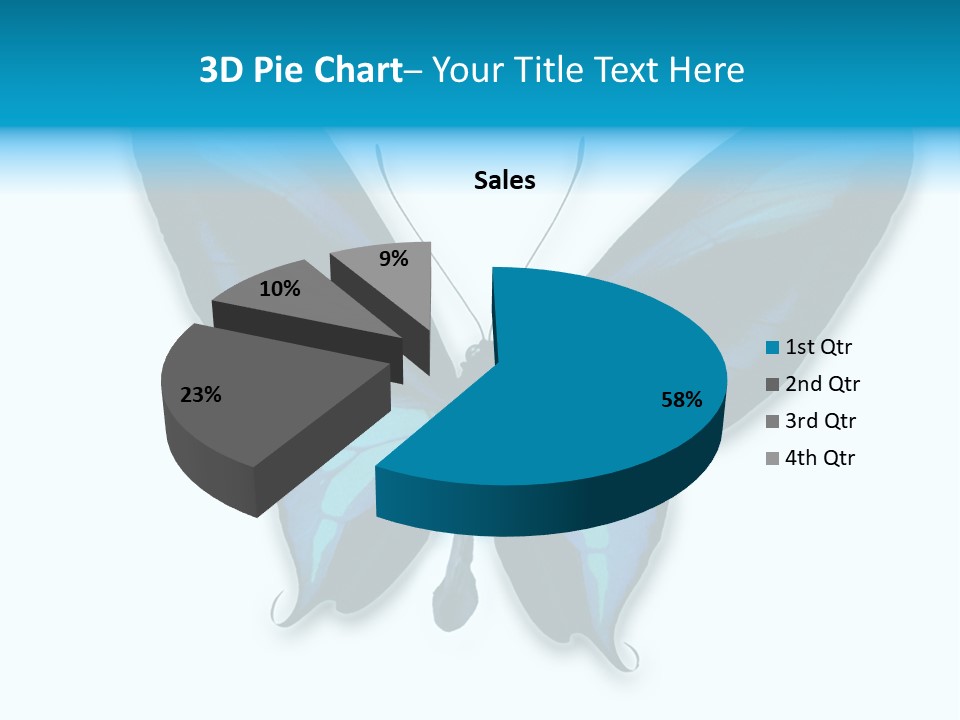 Round Insect Yellow PowerPoint Template