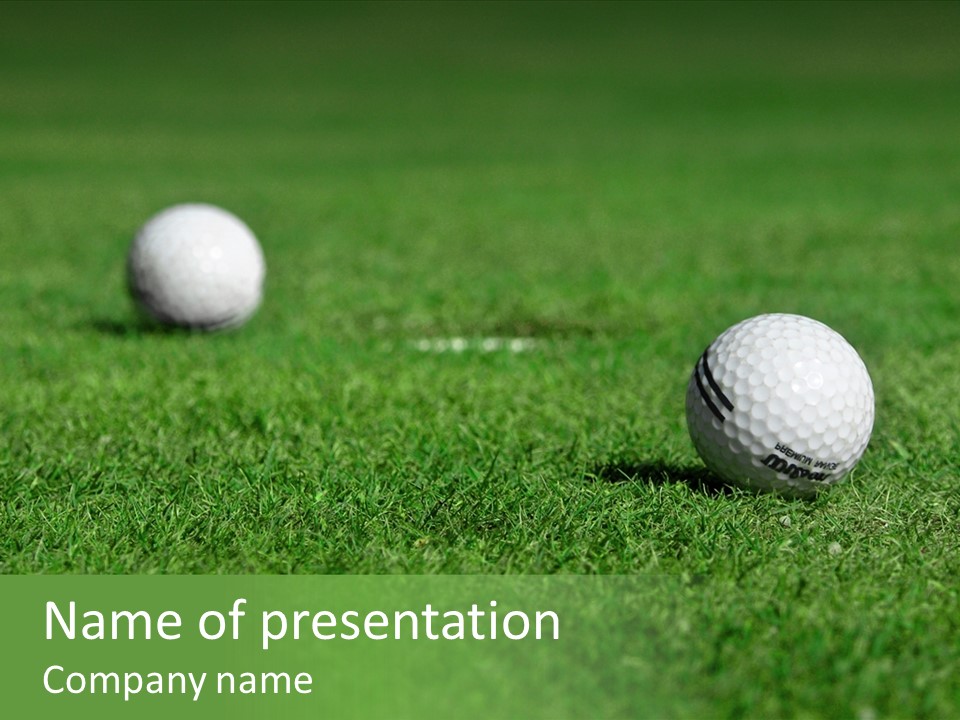 Retirement Player Green PowerPoint Template