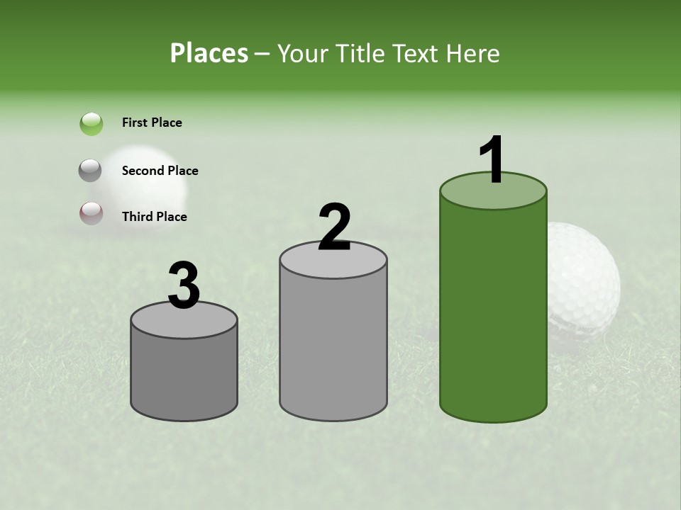 Retirement Player Green PowerPoint Template