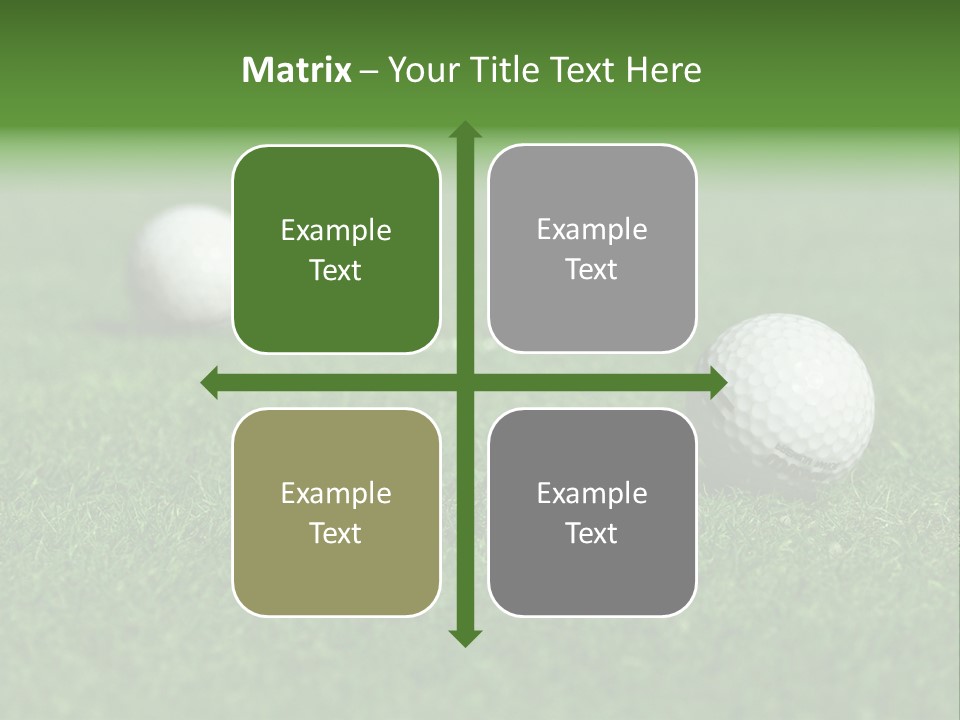 Retirement Player Green PowerPoint Template