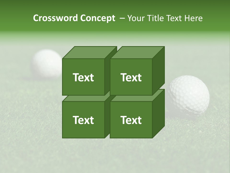 Retirement Player Green PowerPoint Template