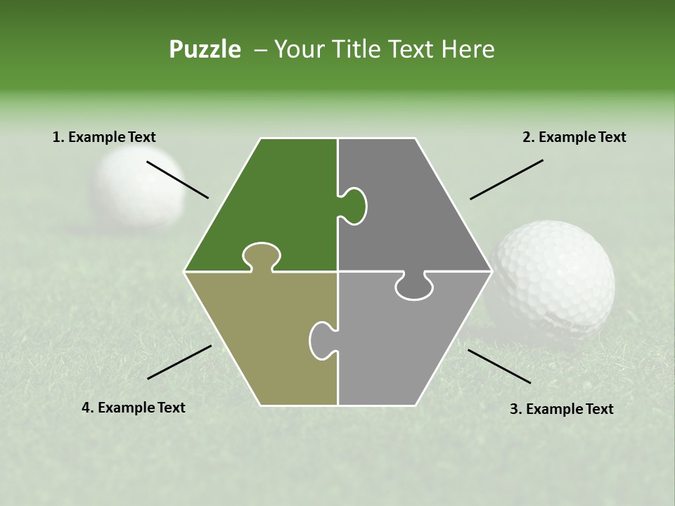 Retirement Player Green PowerPoint Template