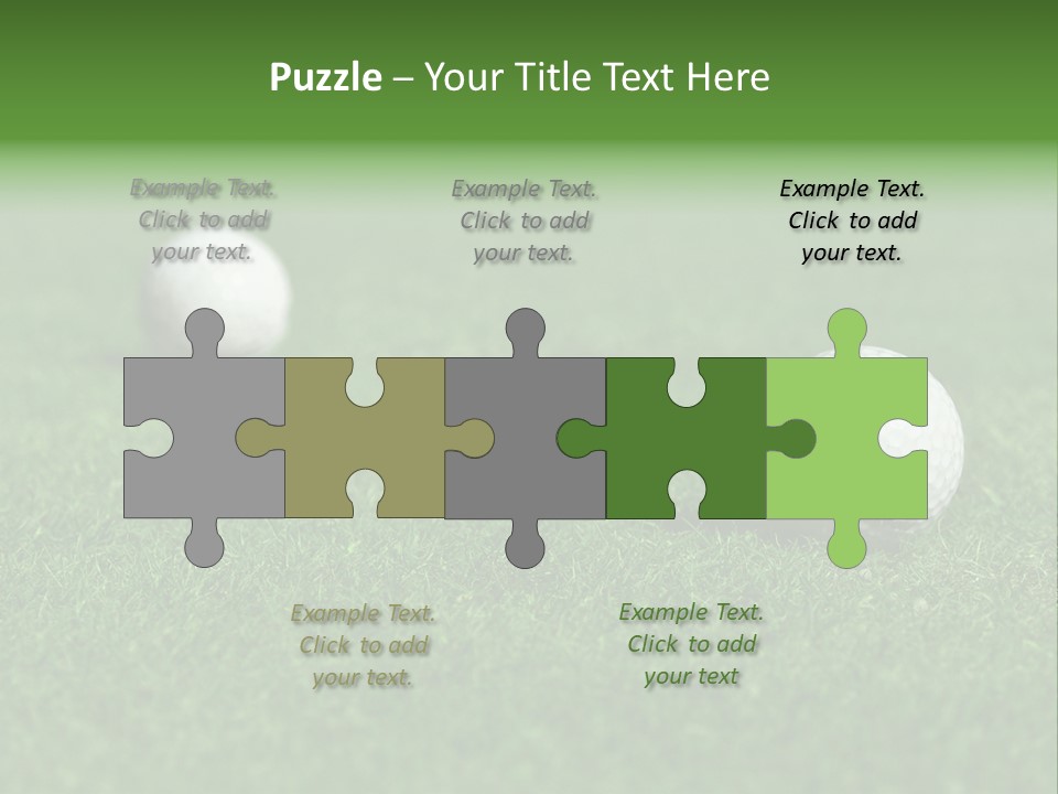 Retirement Player Green PowerPoint Template