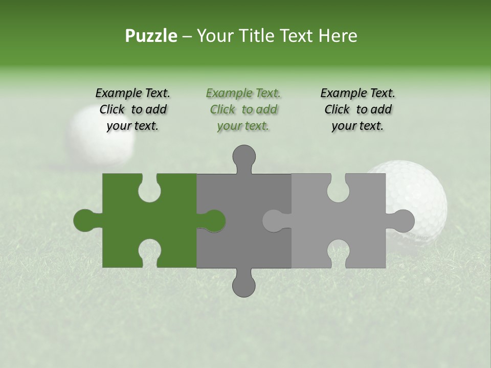 Retirement Player Green PowerPoint Template