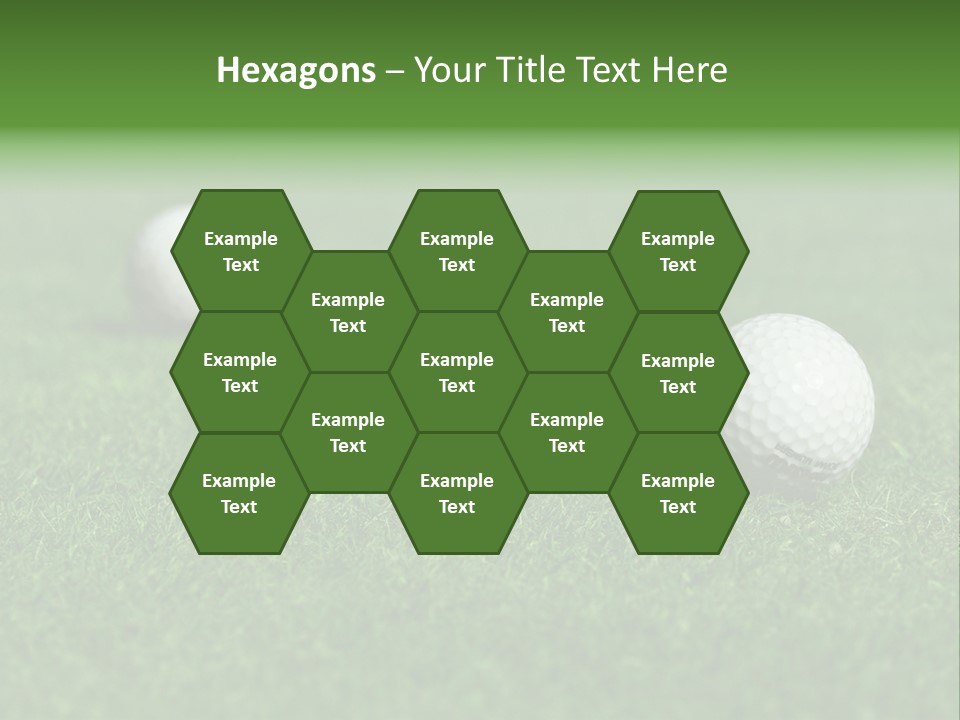 Retirement Player Green PowerPoint Template