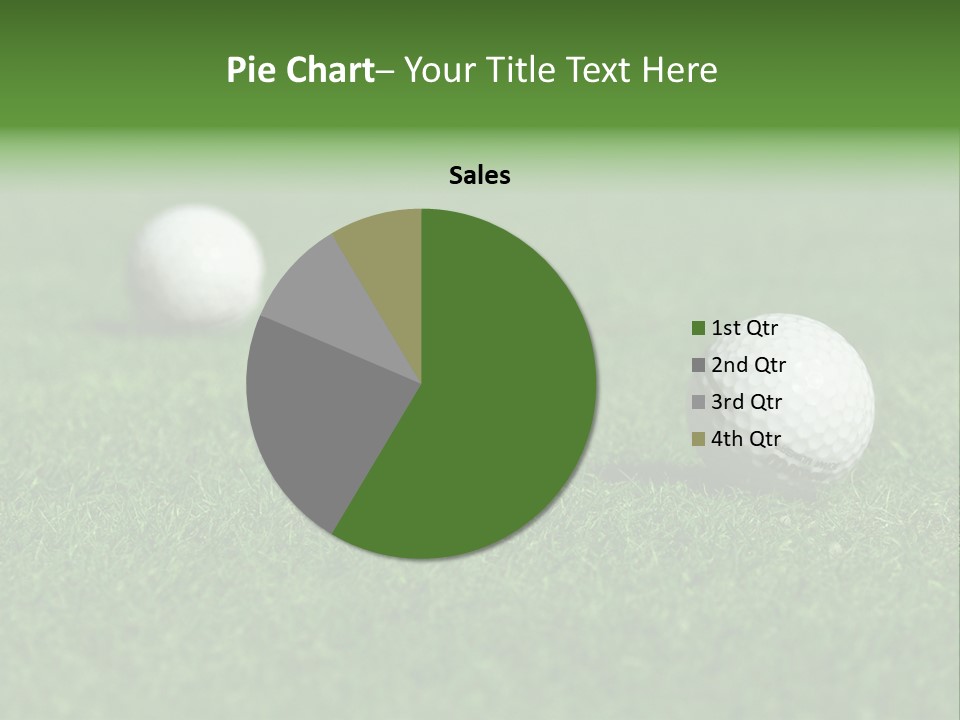 Retirement Player Green PowerPoint Template