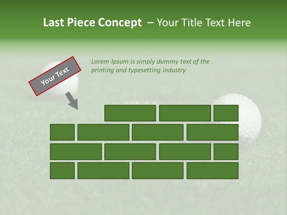 Retirement Player Green PowerPoint Template