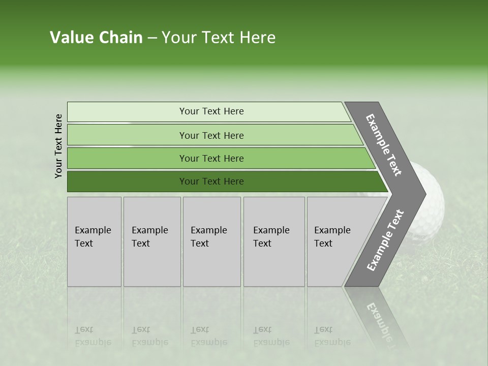 Retirement Player Green PowerPoint Template