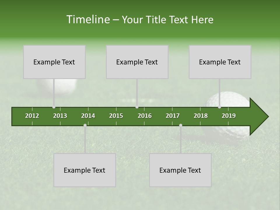 Retirement Player Green PowerPoint Template
