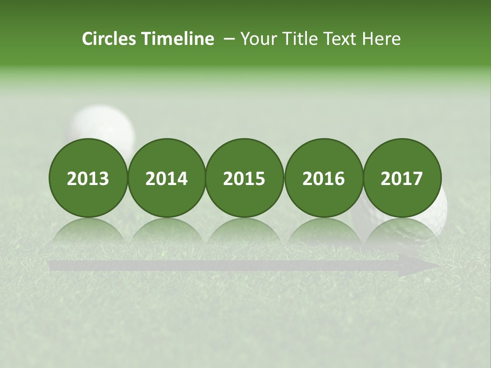 Retirement Player Green PowerPoint Template