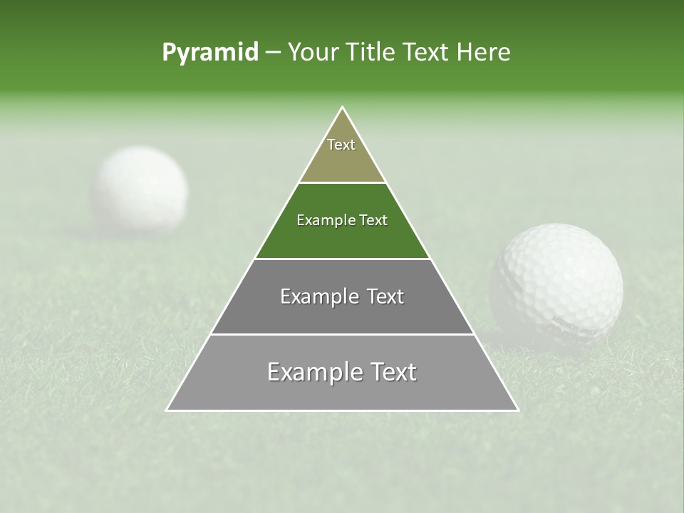 Retirement Player Green PowerPoint Template