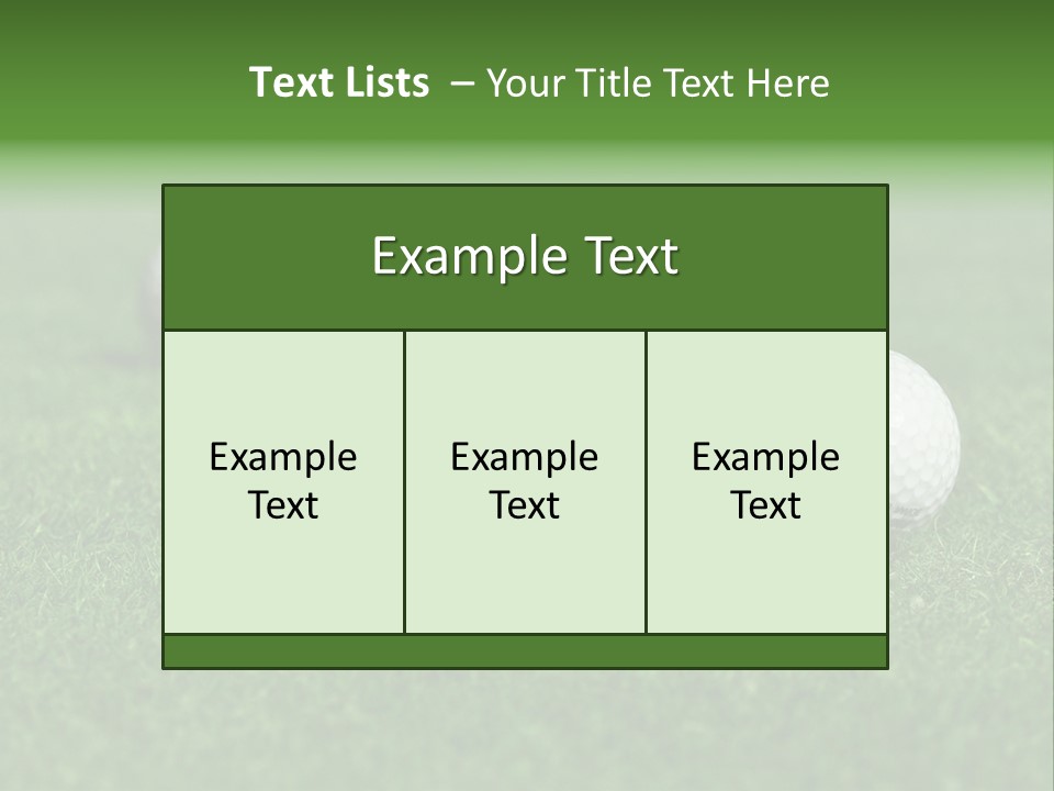 Retirement Player Green PowerPoint Template