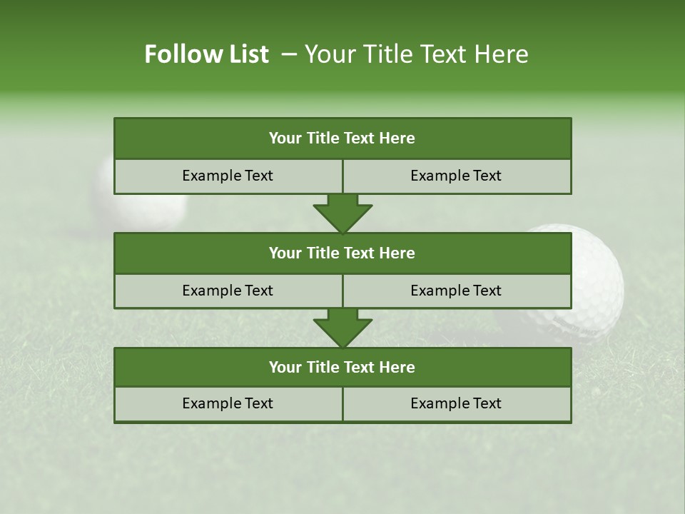 Retirement Player Green PowerPoint Template
