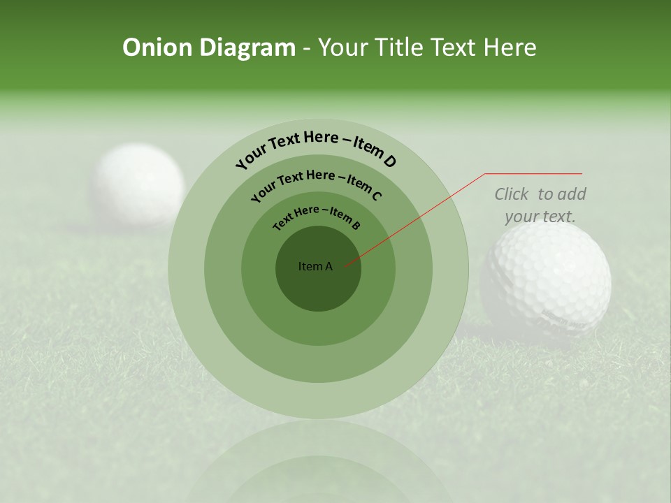 Retirement Player Green PowerPoint Template