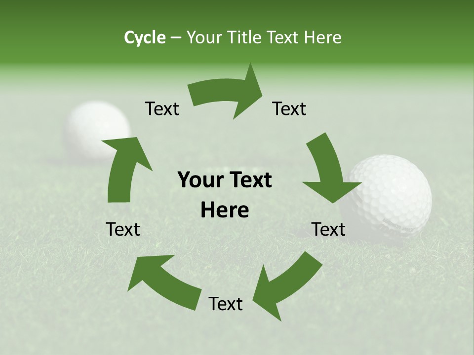 Retirement Player Green PowerPoint Template