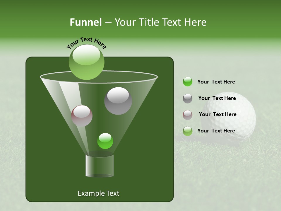 Retirement Player Green PowerPoint Template