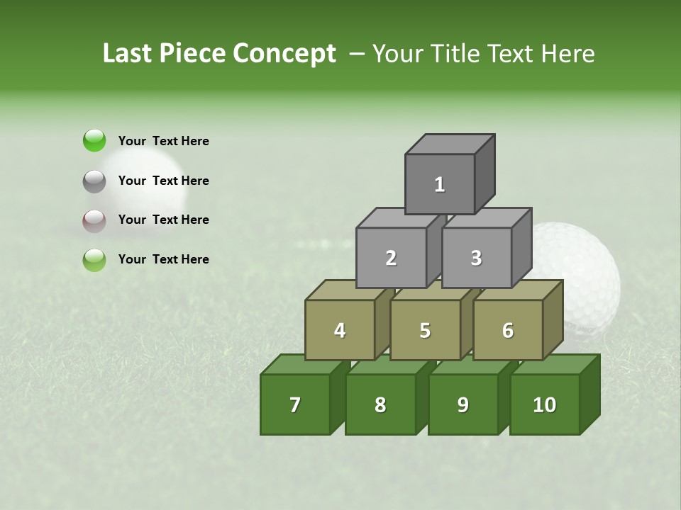 Retirement Player Green PowerPoint Template