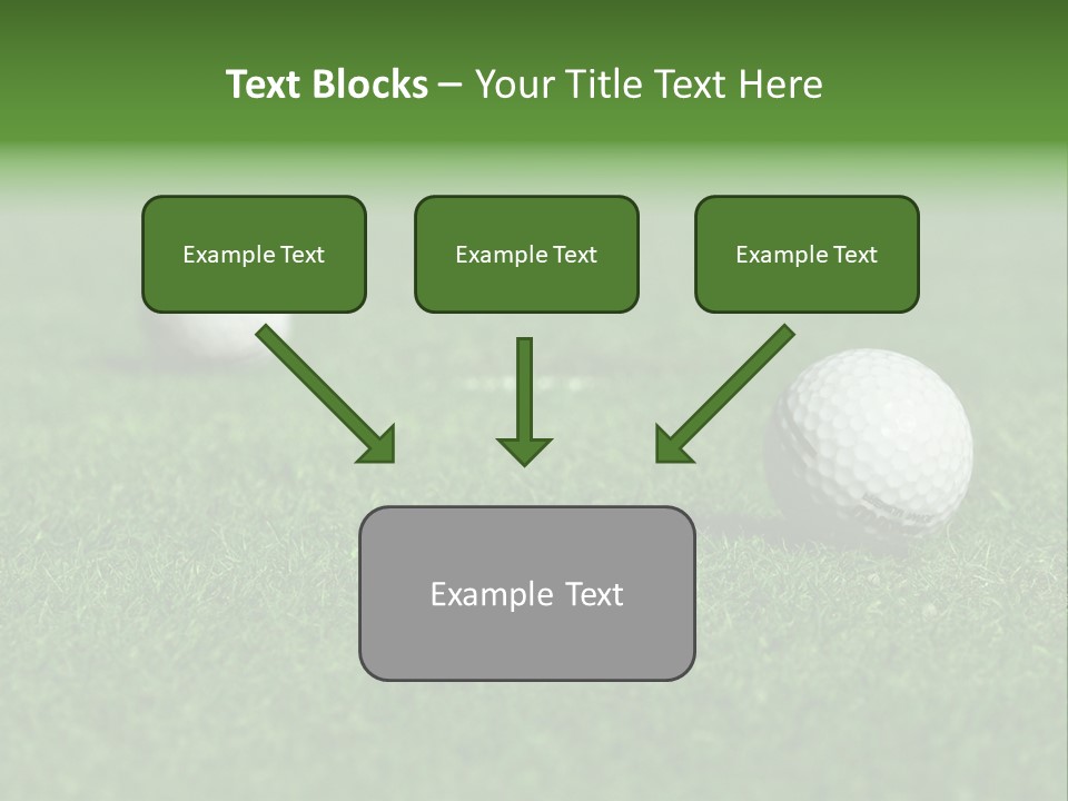 Retirement Player Green PowerPoint Template