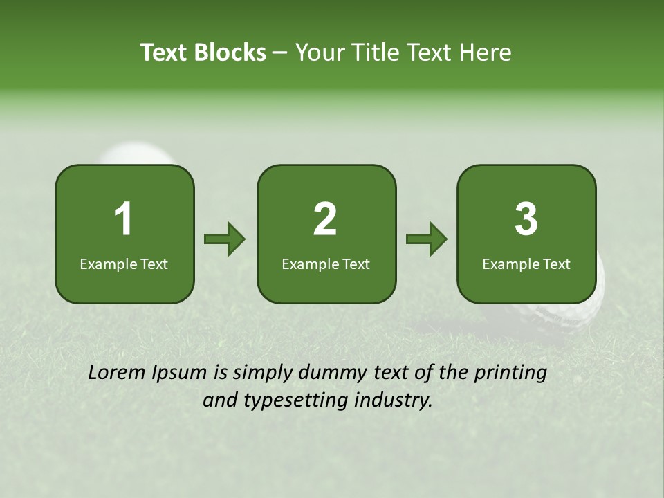 Retirement Player Green PowerPoint Template