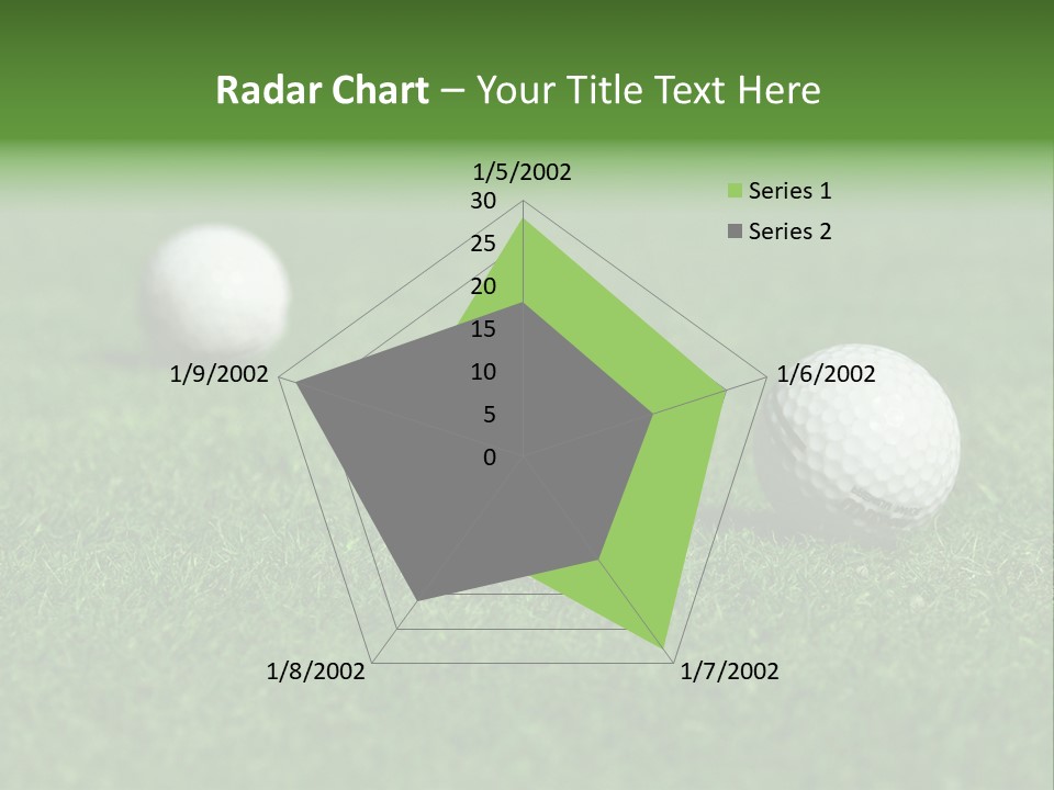 Retirement Player Green PowerPoint Template