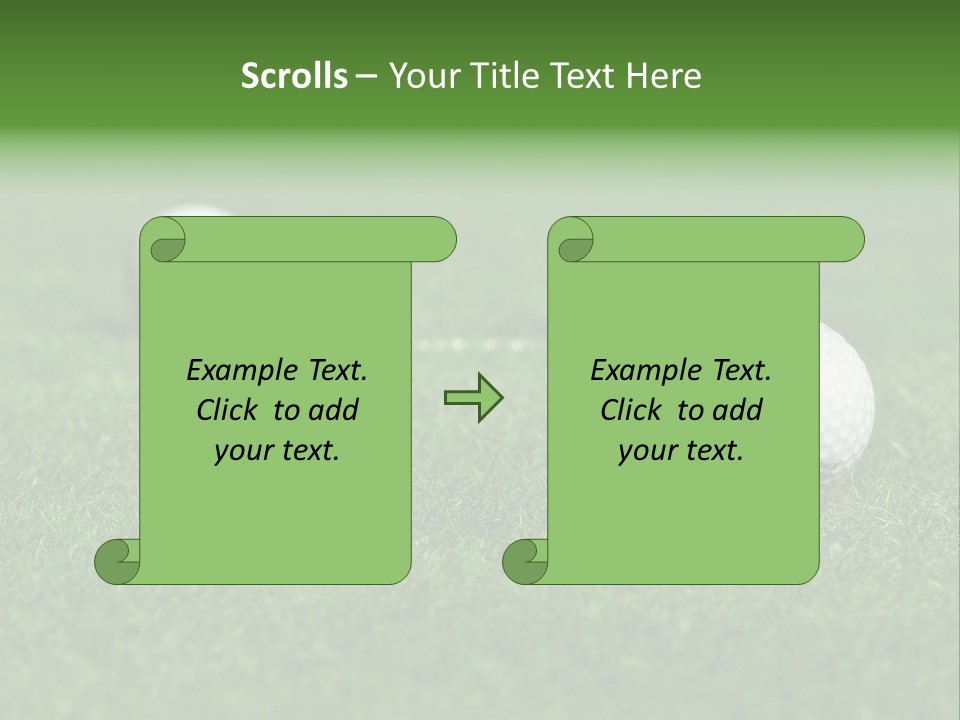 Retirement Player Green PowerPoint Template