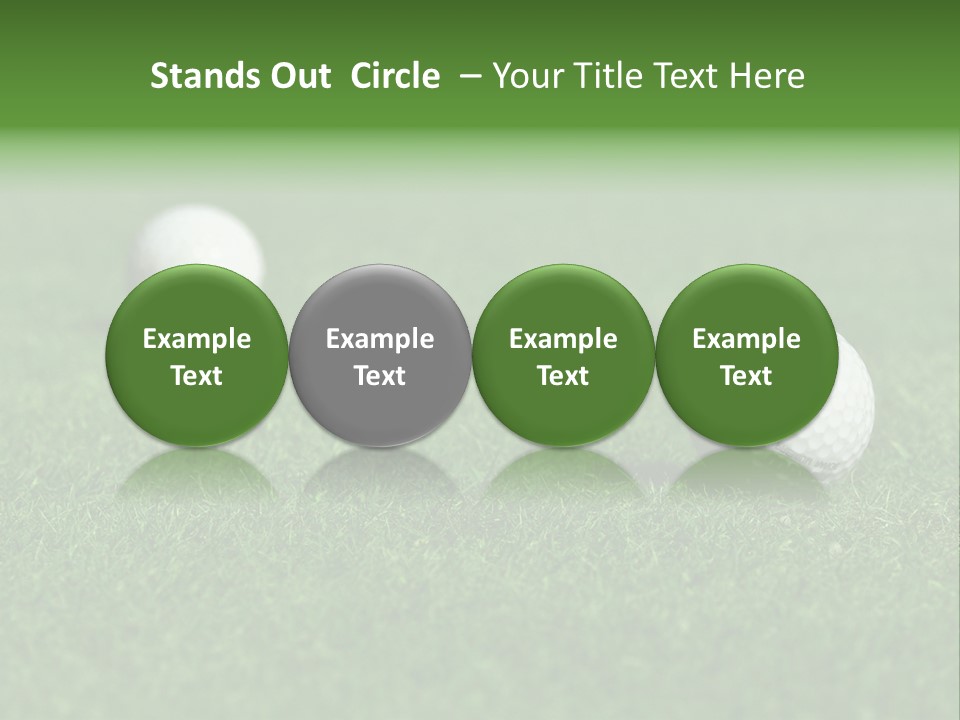 Retirement Player Green PowerPoint Template