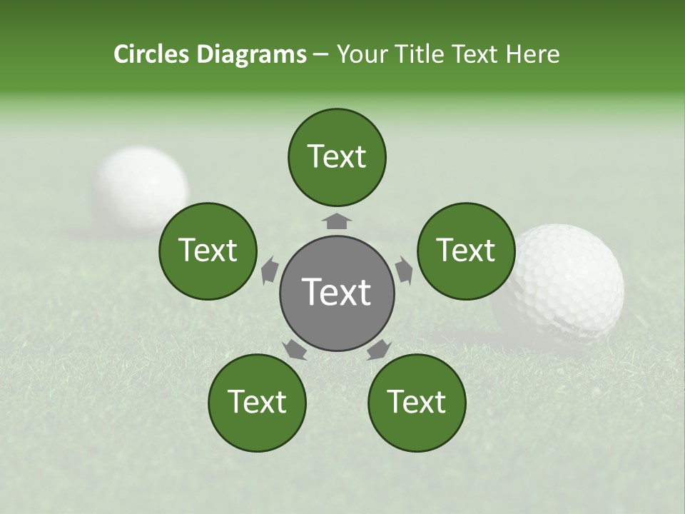 Retirement Player Green PowerPoint Template