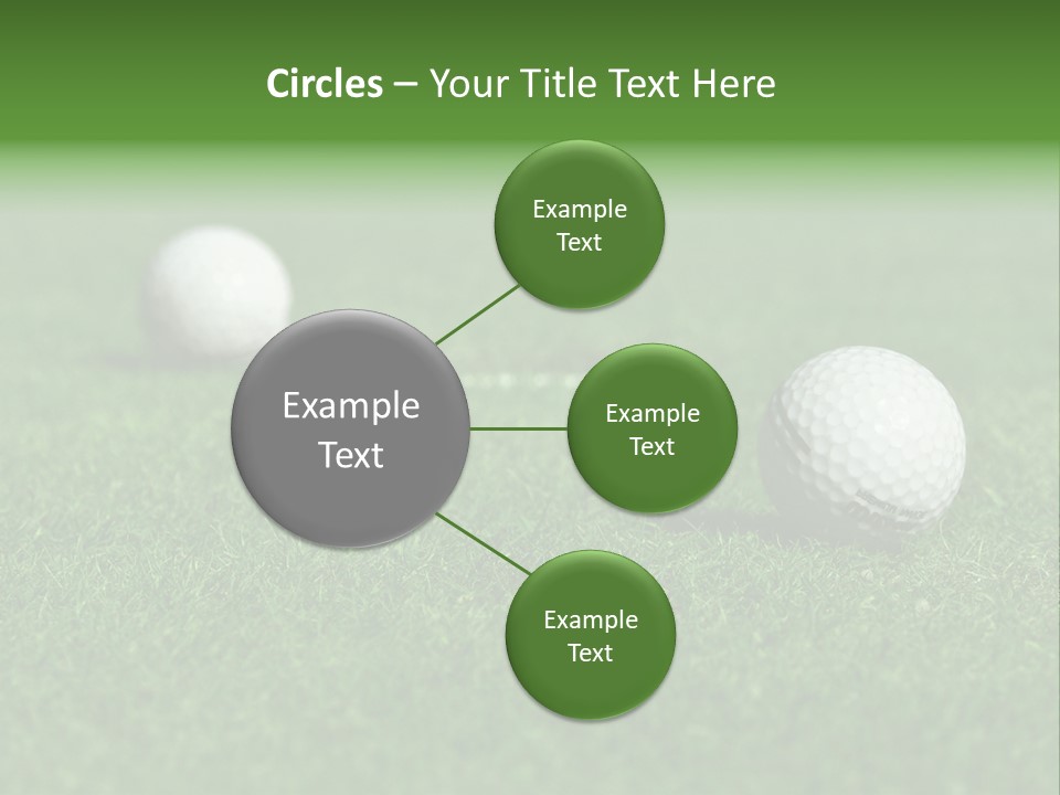 Retirement Player Green PowerPoint Template