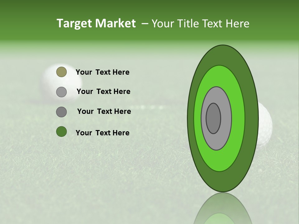 Retirement Player Green PowerPoint Template