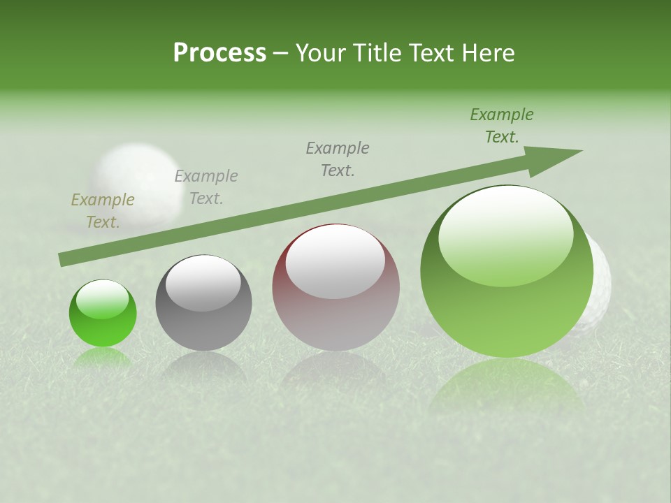 Retirement Player Green PowerPoint Template
