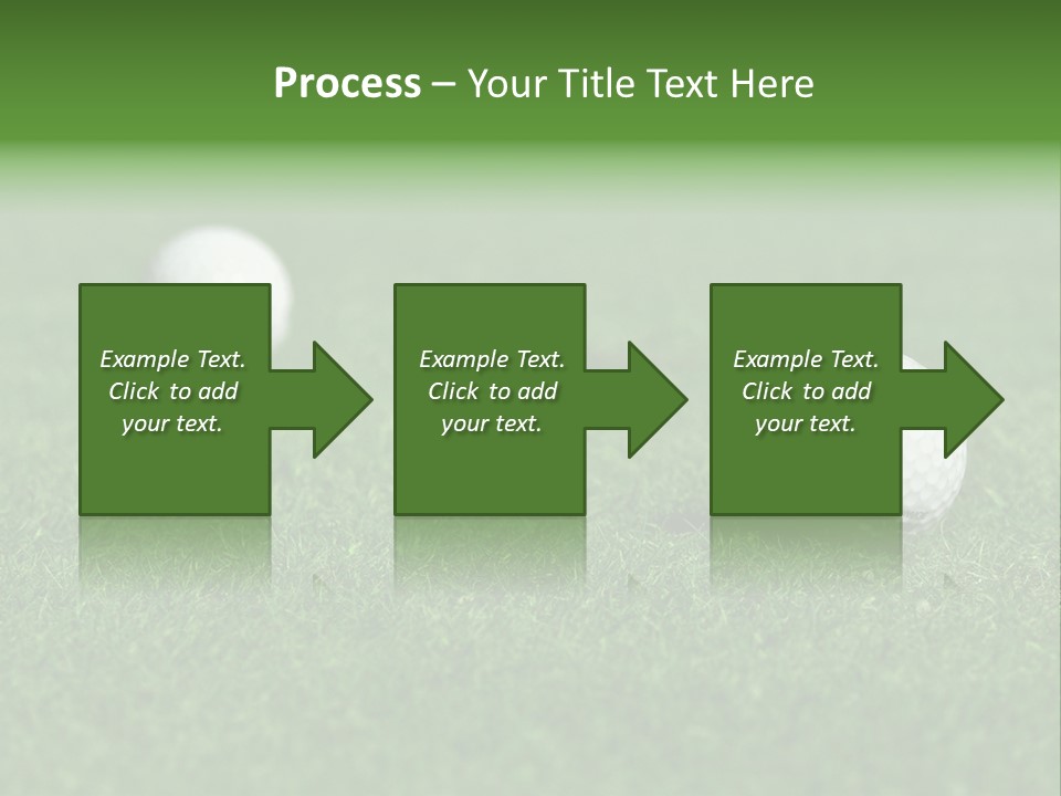 Retirement Player Green PowerPoint Template