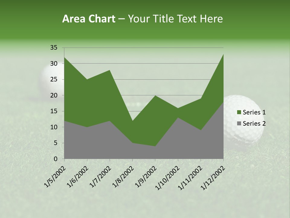 Retirement Player Green PowerPoint Template