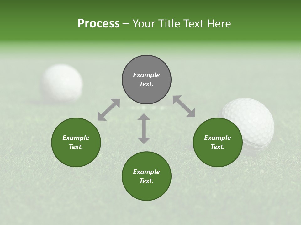 Retirement Player Green PowerPoint Template