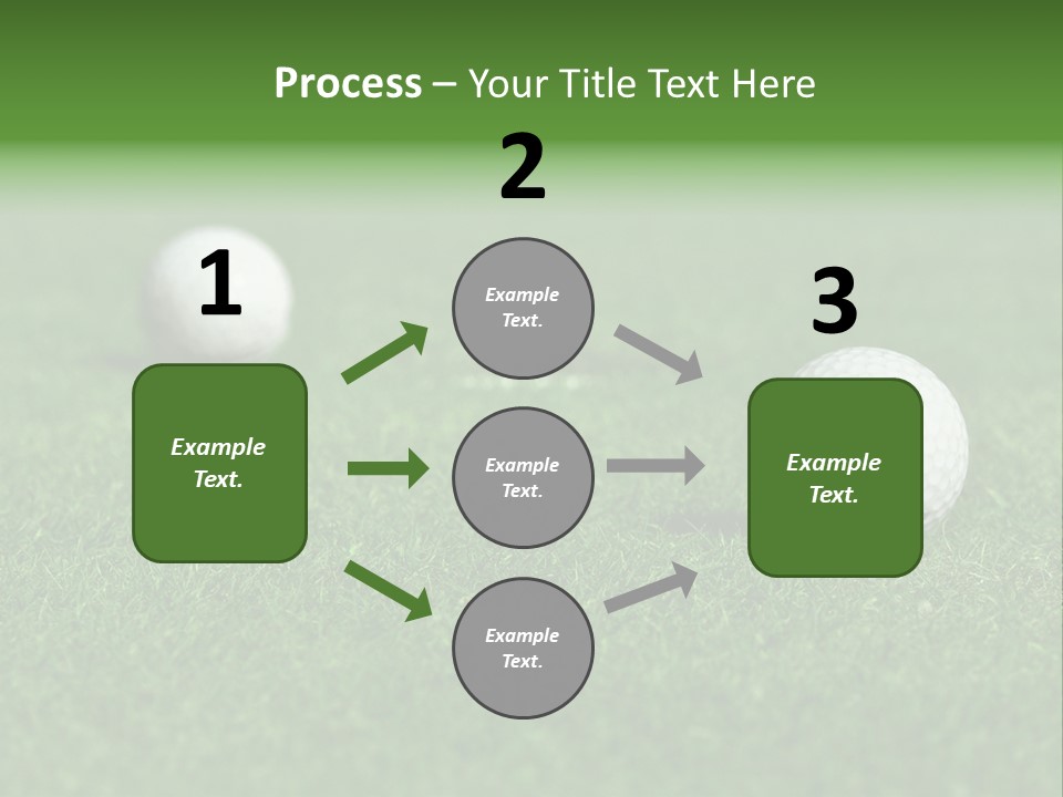 Retirement Player Green PowerPoint Template