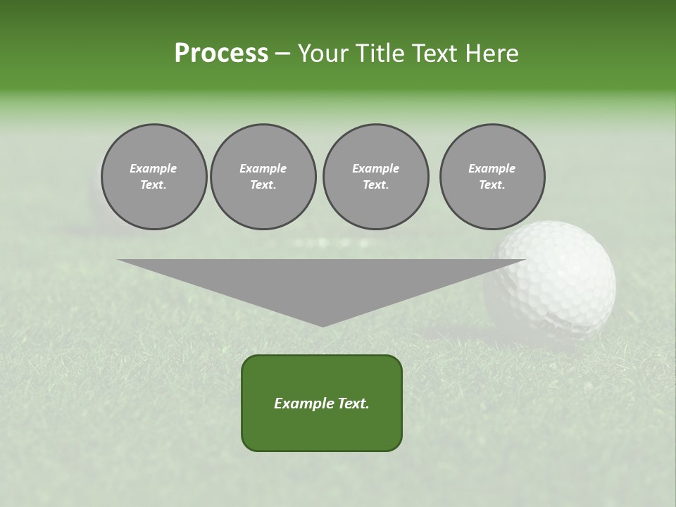 Retirement Player Green PowerPoint Template