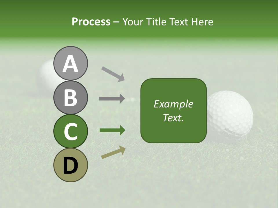 Retirement Player Green PowerPoint Template