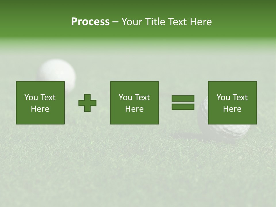 Retirement Player Green PowerPoint Template