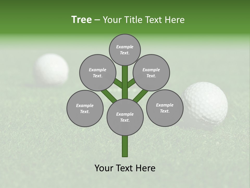 Retirement Player Green PowerPoint Template