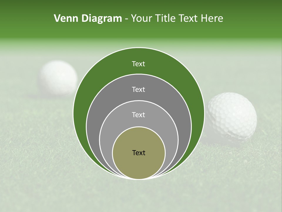 Retirement Player Green PowerPoint Template