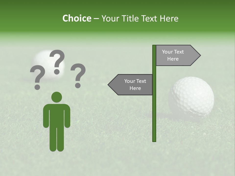 Retirement Player Green PowerPoint Template