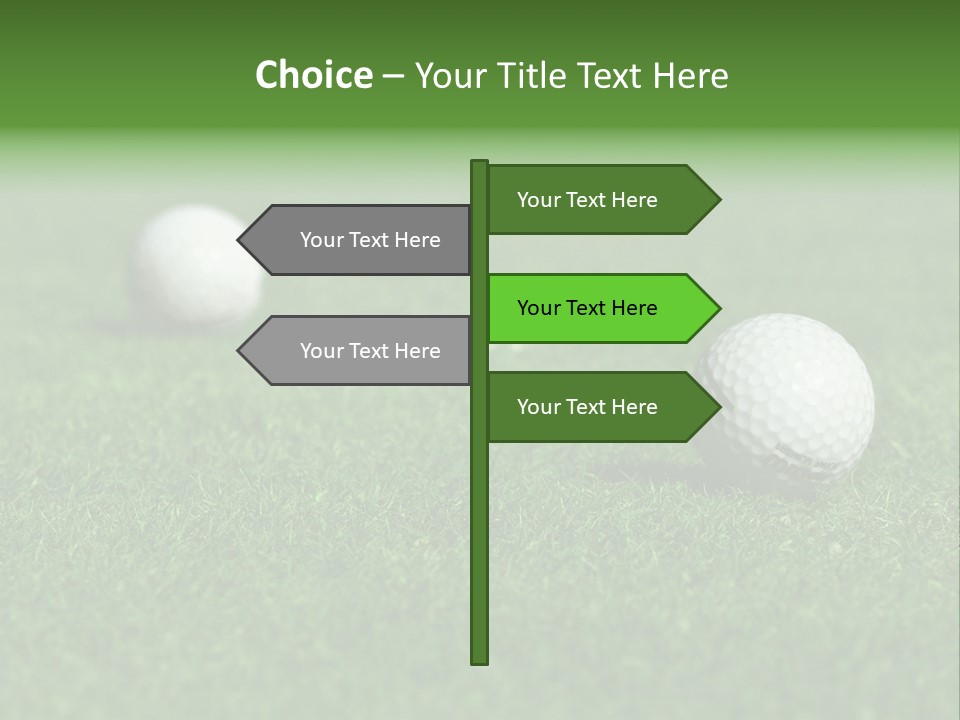 Retirement Player Green PowerPoint Template