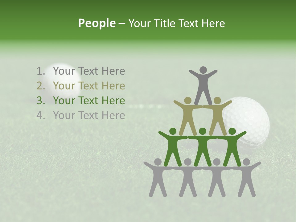 Retirement Player Green PowerPoint Template